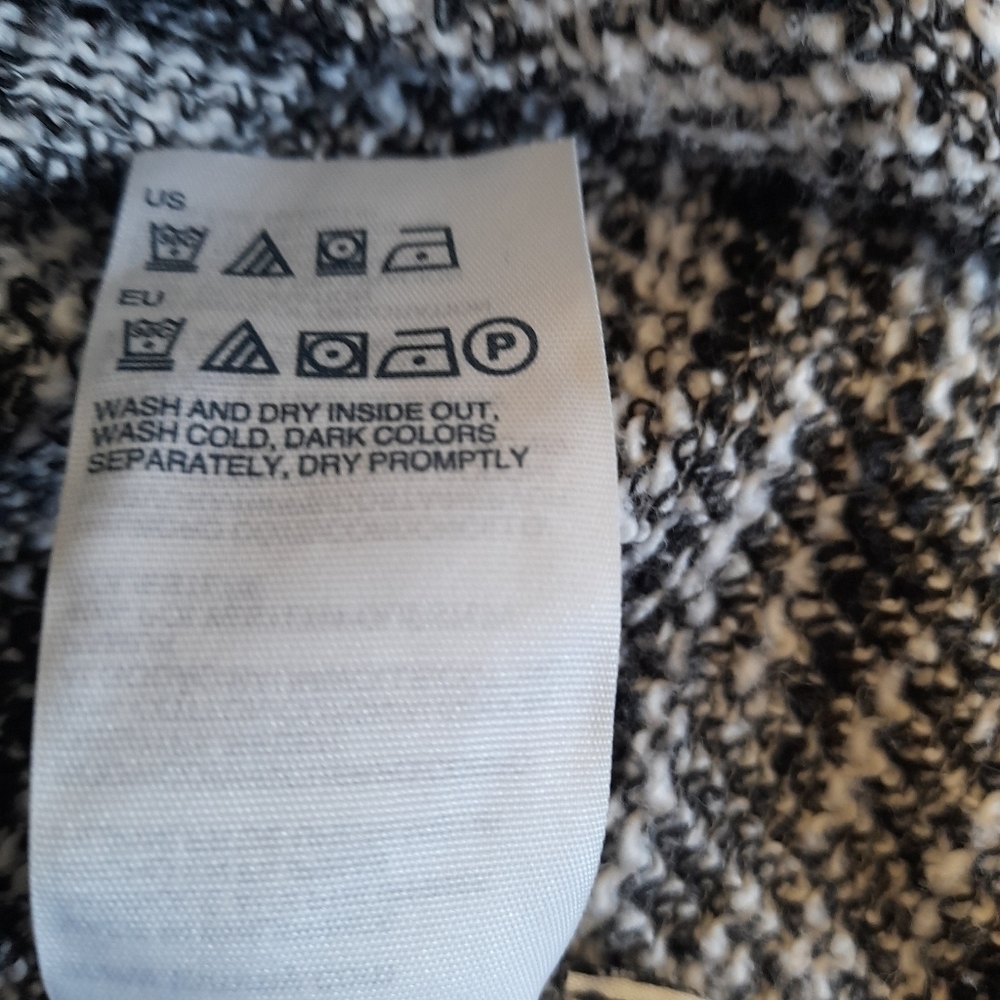TOMMY HILLFIGER LUX Sweater elbow patch Grey Womens  Medium Cowl neckline - Picture 4 of 12